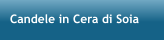 Candele in Cera di Soia